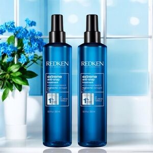 2 REDKEN Extreme Anti Snap Leave In Treatment Strengthens Detangles Protects